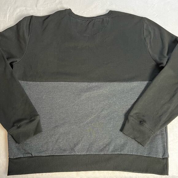 Kenneth Cole Black & Gray Logo Sweatshirt Crew neck Size XL - Picture 2 of 7